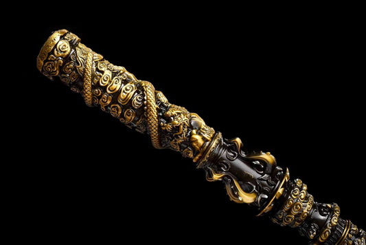 Sun Wukong's Gold Cudgel Replica – Stainless Steel Black Edition (1:1 Scale)