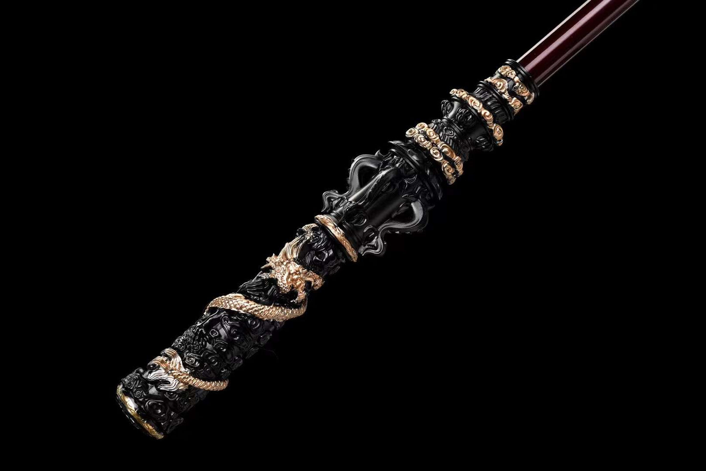 Sun Wukong's Gold Cudgel Replica – Stainless Steel Black Edition (1:1 Scale)