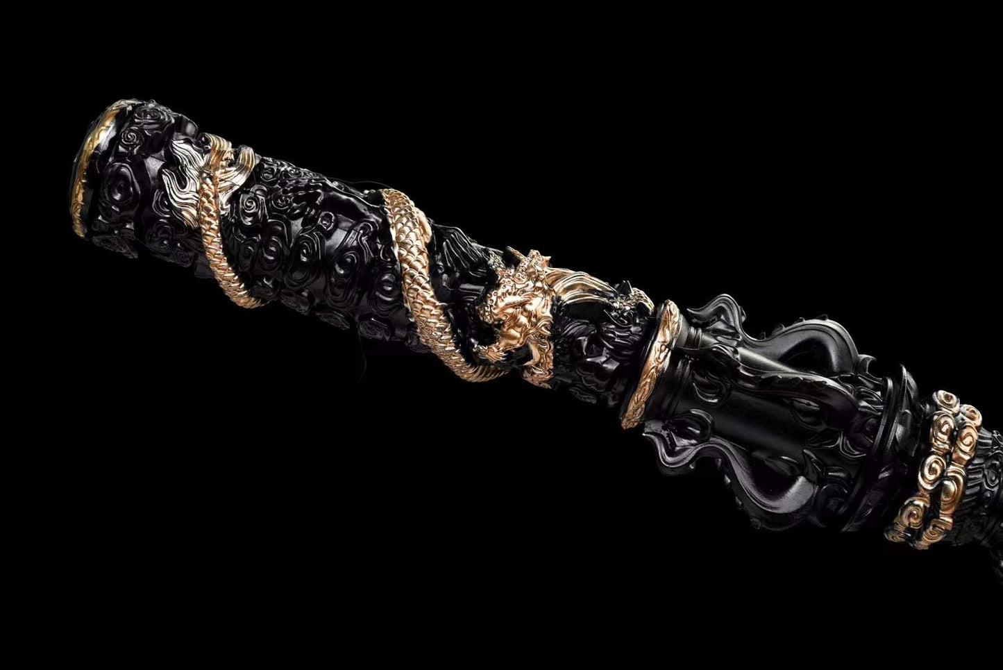 Sun Wukong's Gold Cudgel Replica – Stainless Steel Black Edition (1:1 Scale)