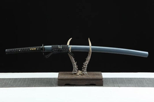 T-1095 Clay-Tempered Katana – Ray Skin & Silk Ito Handle