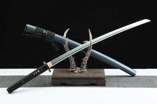 T-1095 Clay-Tempered Katana – Ray Skin & Silk Ito Handle