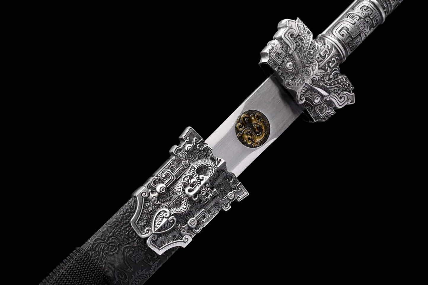 Han Jian Sword - High Manganese Steel with Dragon Motif