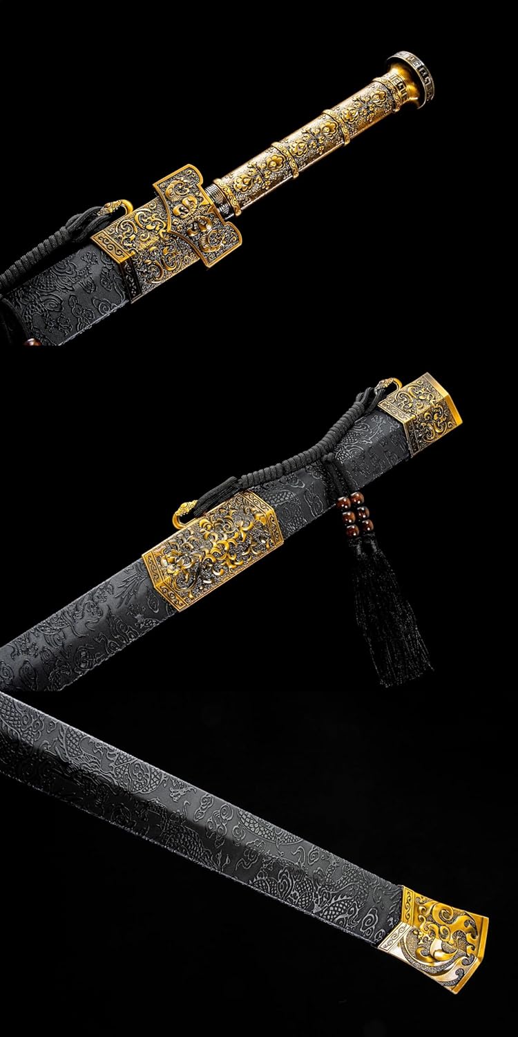 Blue Lightning Han Jian – High Manganese Steel blade