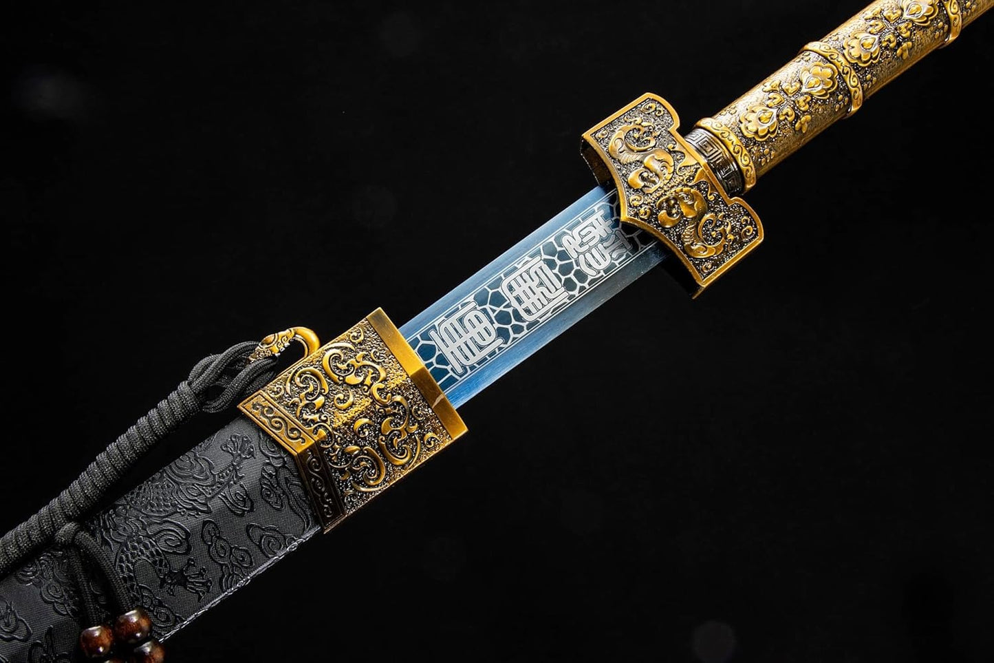 Blue Lightning Han Jian – High Manganese Steel blade