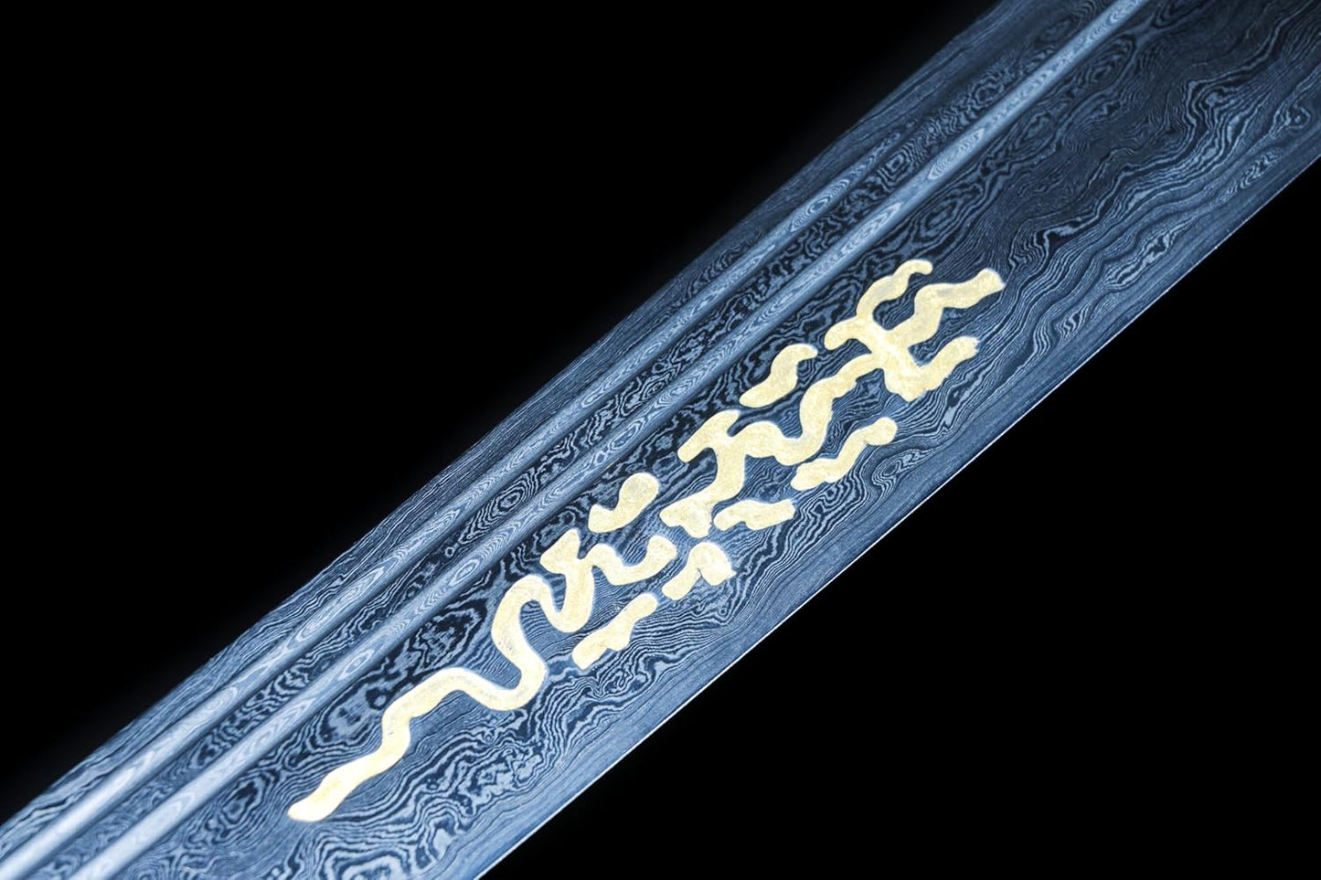 Hand-Forged Kangxi Dao – Damascus Steel Chinese Sword