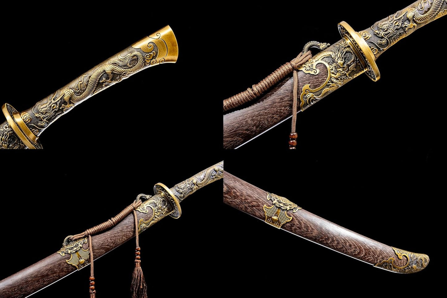 Qingdao Broadsword - High Manganese Steel Blade with Dragon Motifs