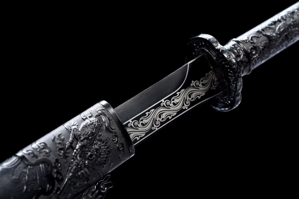 LOONGSWORD Chinese Saber Sword Real,Broadsword(Forged Spring Steel ...