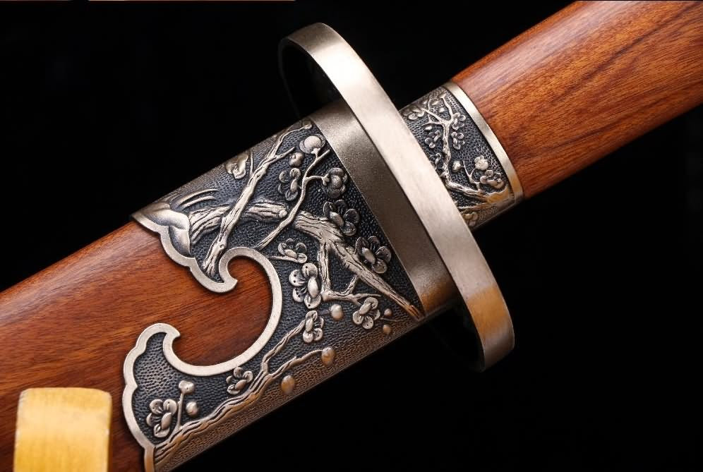 Broadsword,Forged Damascus steel blade,Brass fittings,chinese sword