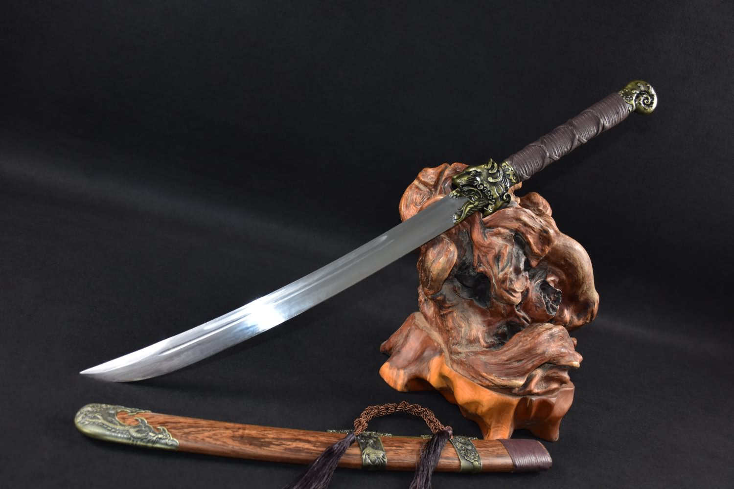 Tiger sword,Handmade,High carbon steel blade,Rosewood - Chinese sword shop