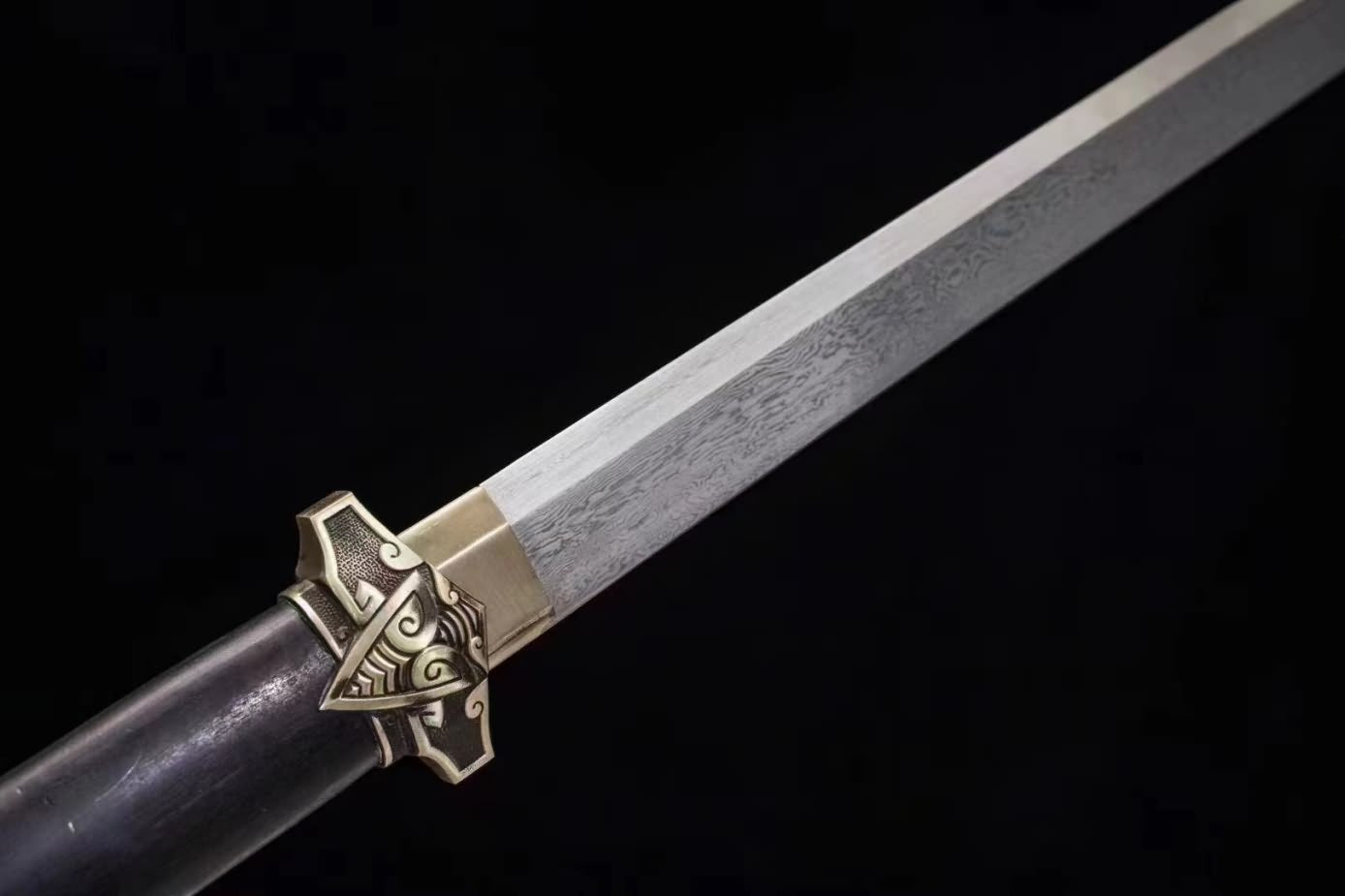 LOONGSWORD Chinese Sword Tang dao Swords-Handcrafted Damascus Steel ...