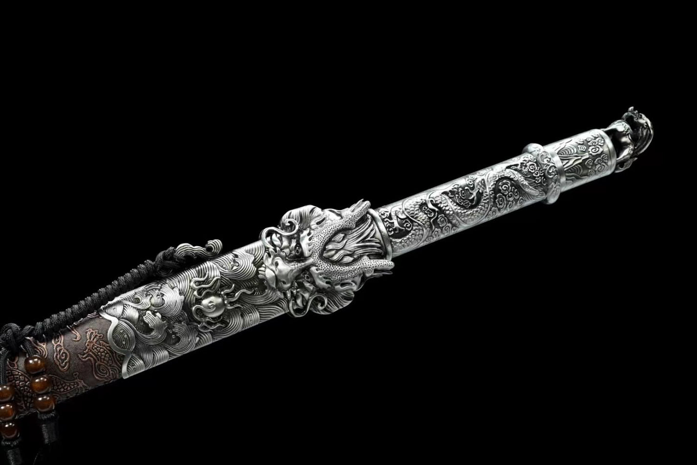 LONGSWORD Handcrafted Dragon King Swords with Forged Blades – Chinese ...