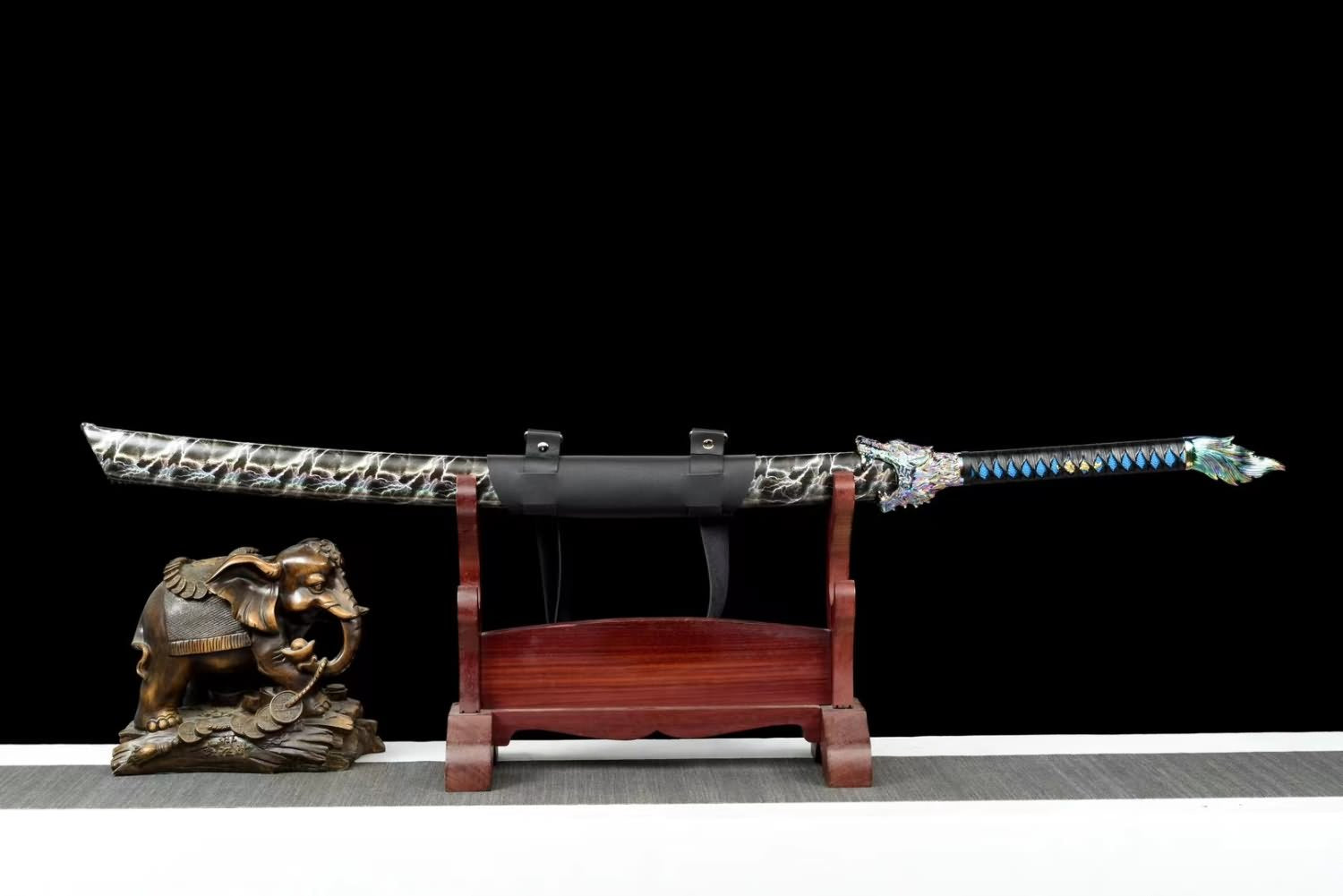 Wolf Head Machete,Broadsword,LOONGSWORD Chinese Sword(High Carbon 