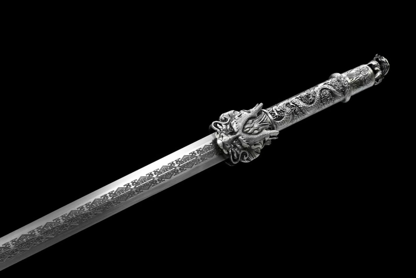 LONGSWORD Handcrafted Dragon King Swords with Forged Blades – Chinese ...