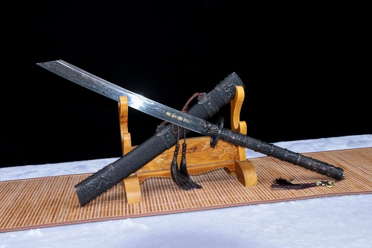 KangXi BaoDao,Handmade,Weapon(Damascus Blade) Chinese Sword – Chinese ...