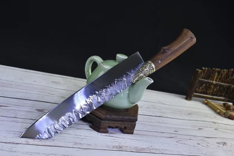 Handmade Forged 5cr15mov Steel Kitchen Knife 8 Inch Cleaver Knife